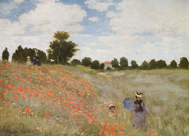 Claude Monet Poppies Blooming, Sweden oil painting art